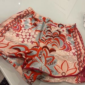 Zara Silk Printed Shorts